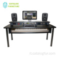 Supporto per tastiera in legno di alta qualità più popolare scrivania audio per mobili da studio di registrazione